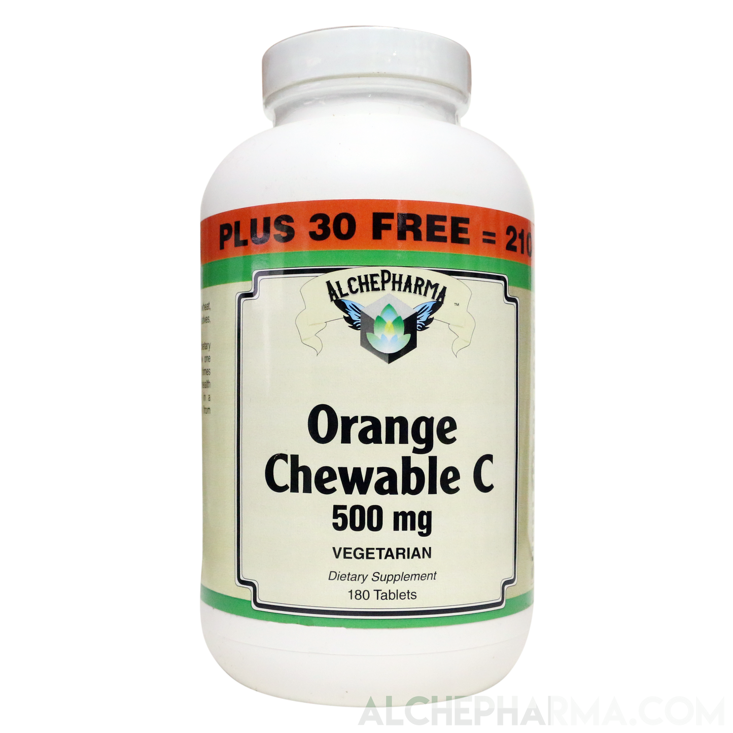 Vitamin C Chewable (Sodium Ascorbate / Ascorbic Acid Combo ) for a Non Acidic 500 mg high quality chewable tablet-Vitamin-AlchePharma