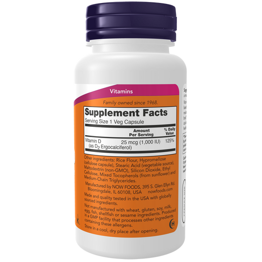 Vitamin D 1000 IU Dry Veg Capsules-Vitamins-AlchePharma