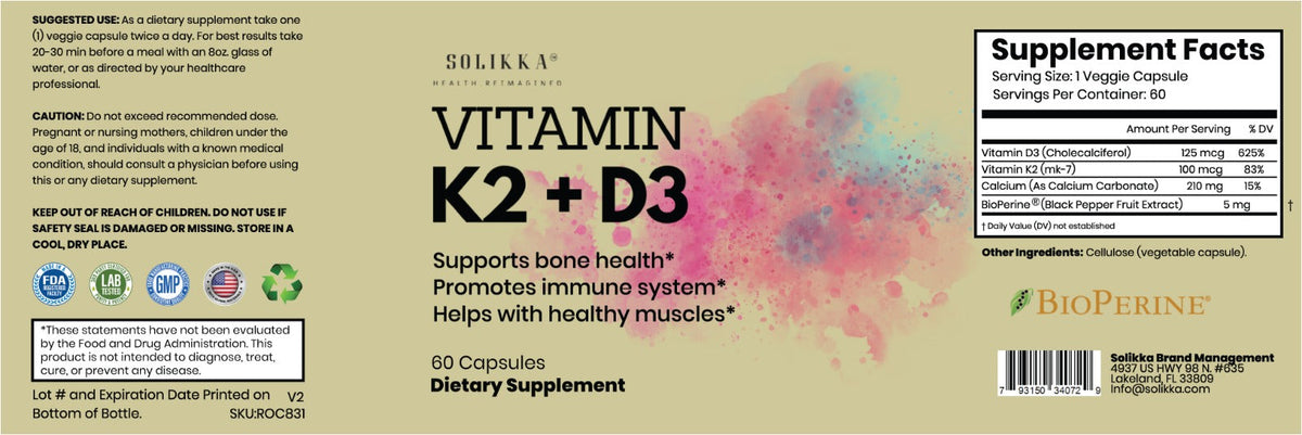 solikka Vitamin K2+D3