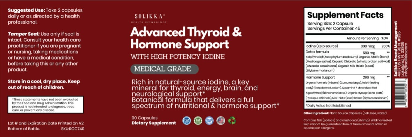 Advanced Thyroid & Hormone Support Medical Grade