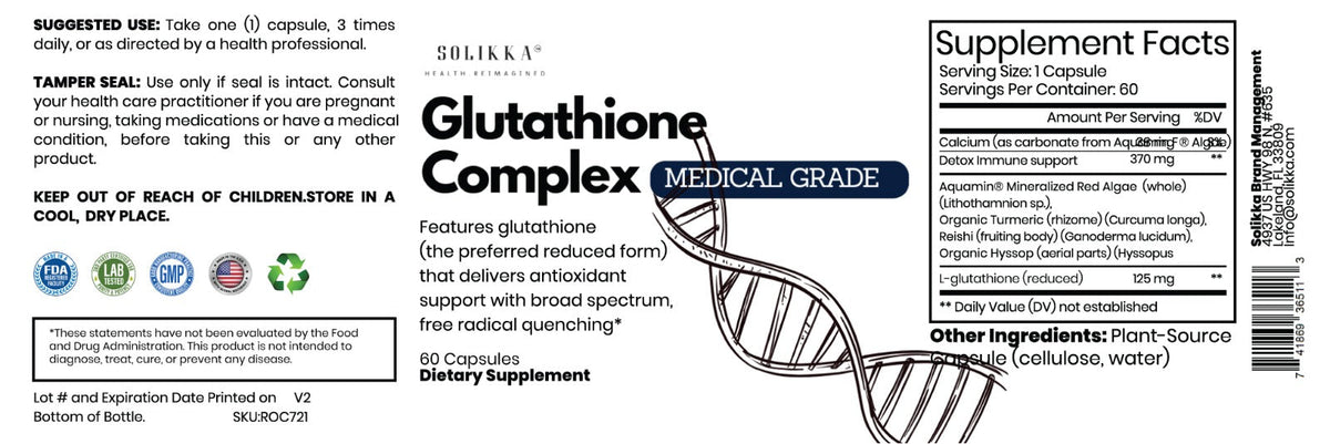 solikka Glutathione Complex Medical Grade