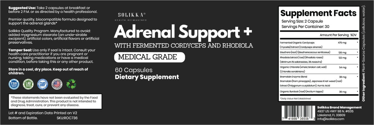 solikka Adreanal Support Plus Medical Grade