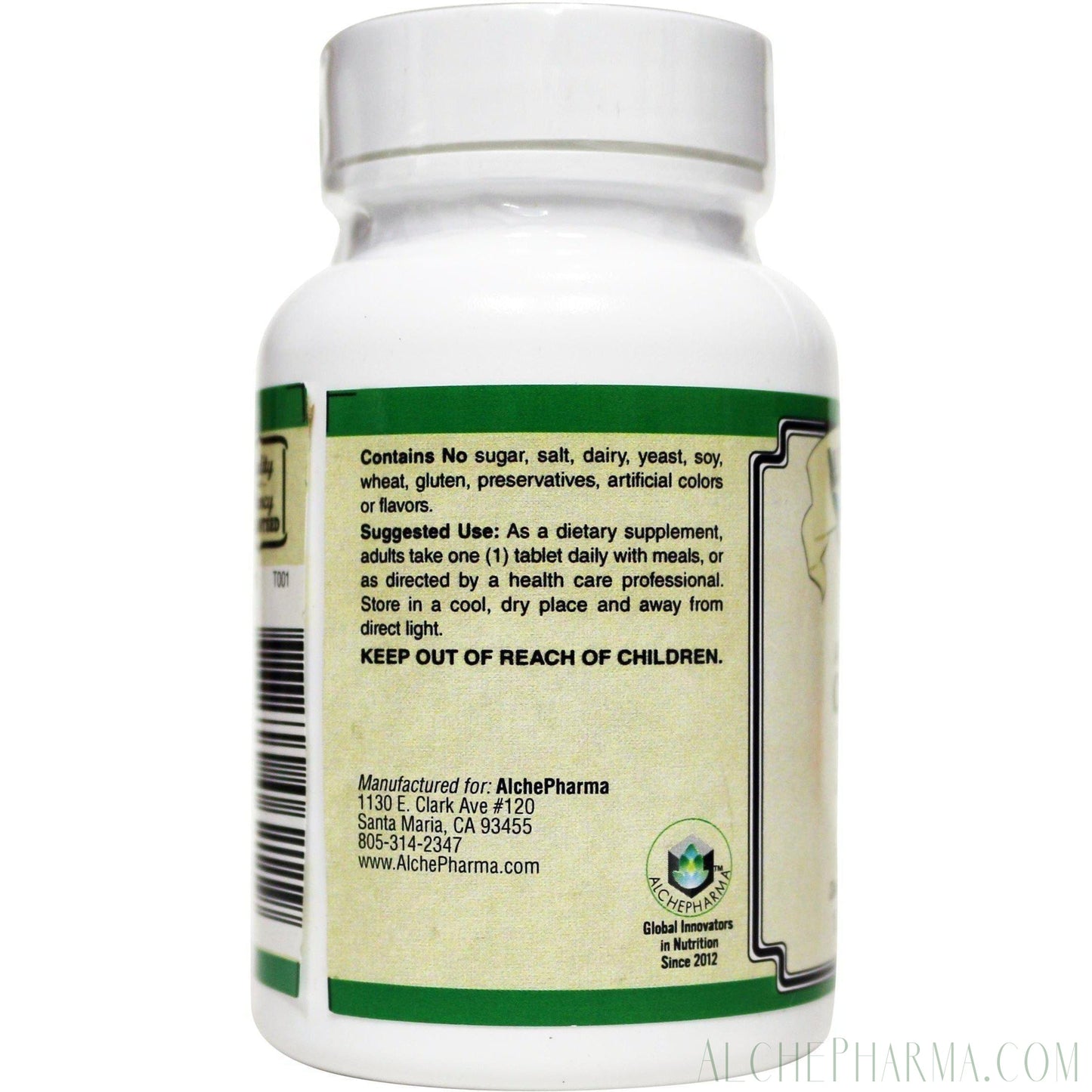 Zinc High Potency (Amino Acid Chelate) 50 mg.-Minerals-AlchePharma-100 Tabs-AlchePharma