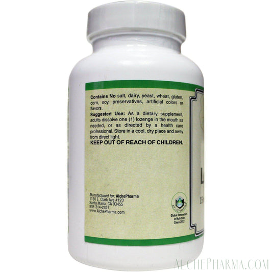 Zinc Lozenges ( Citrate / Gluconate ) 15 Mg. 60 lz w/ Slippery Elm & Bee Propolis - AlchePharma