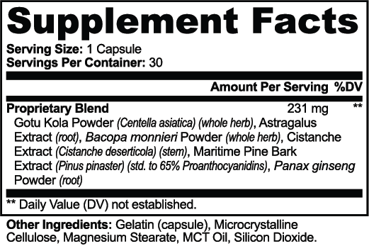 solikka Gotu Kola & Bacopa Clarity Complex 30 Caps