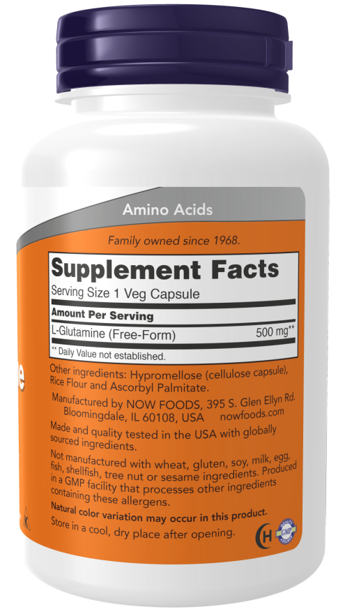 L-Glutamine 500mg 120 Capsules