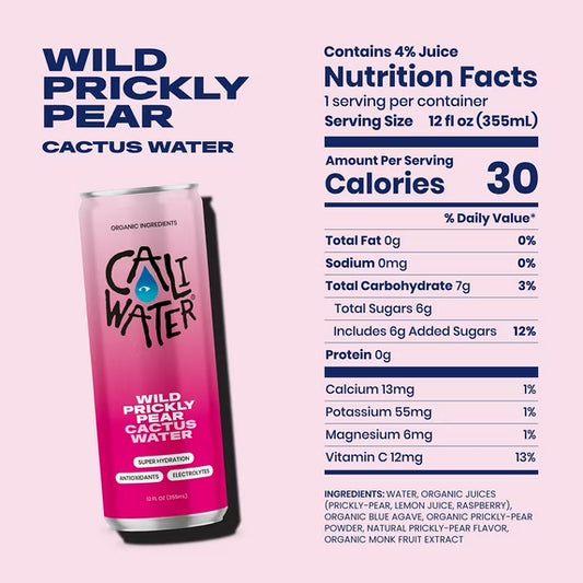 Wild Prickly Pear Cactus Water 12 oz