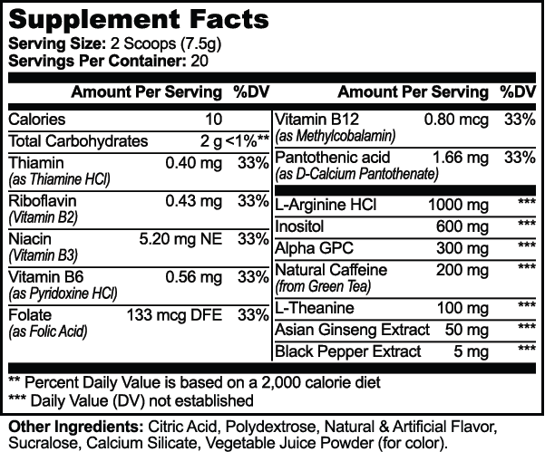 Focus Electrolyte & Brain Support Mix (Sour Candy) 5.3 Oz