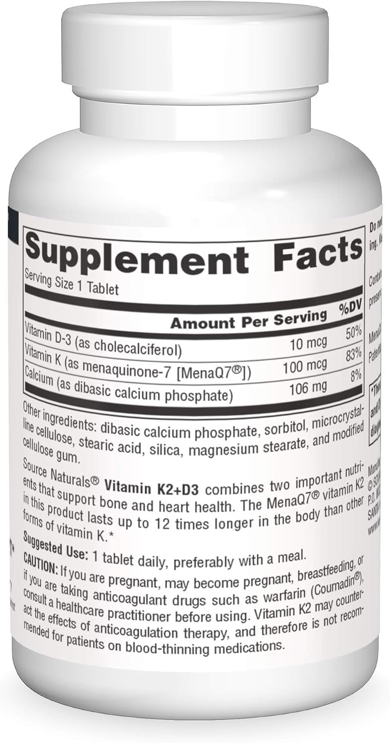 Vitamin K2 + D3 Tablets