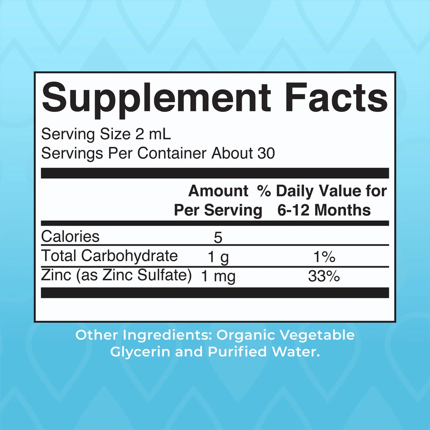 Organic Infant Liquid Zinc