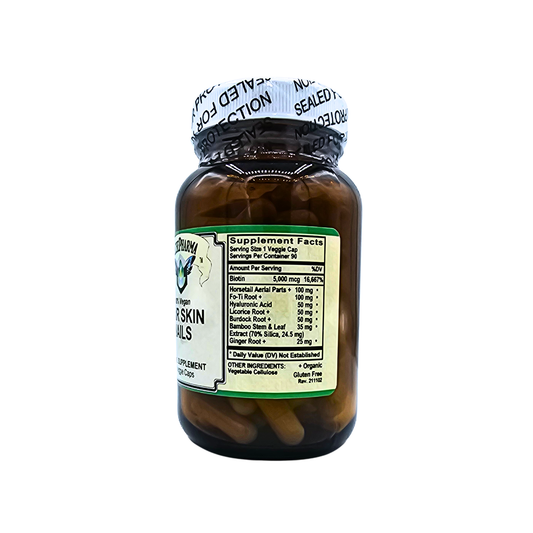 Hair Skin Nails - 100% Vegan Blend - 90 Capsules