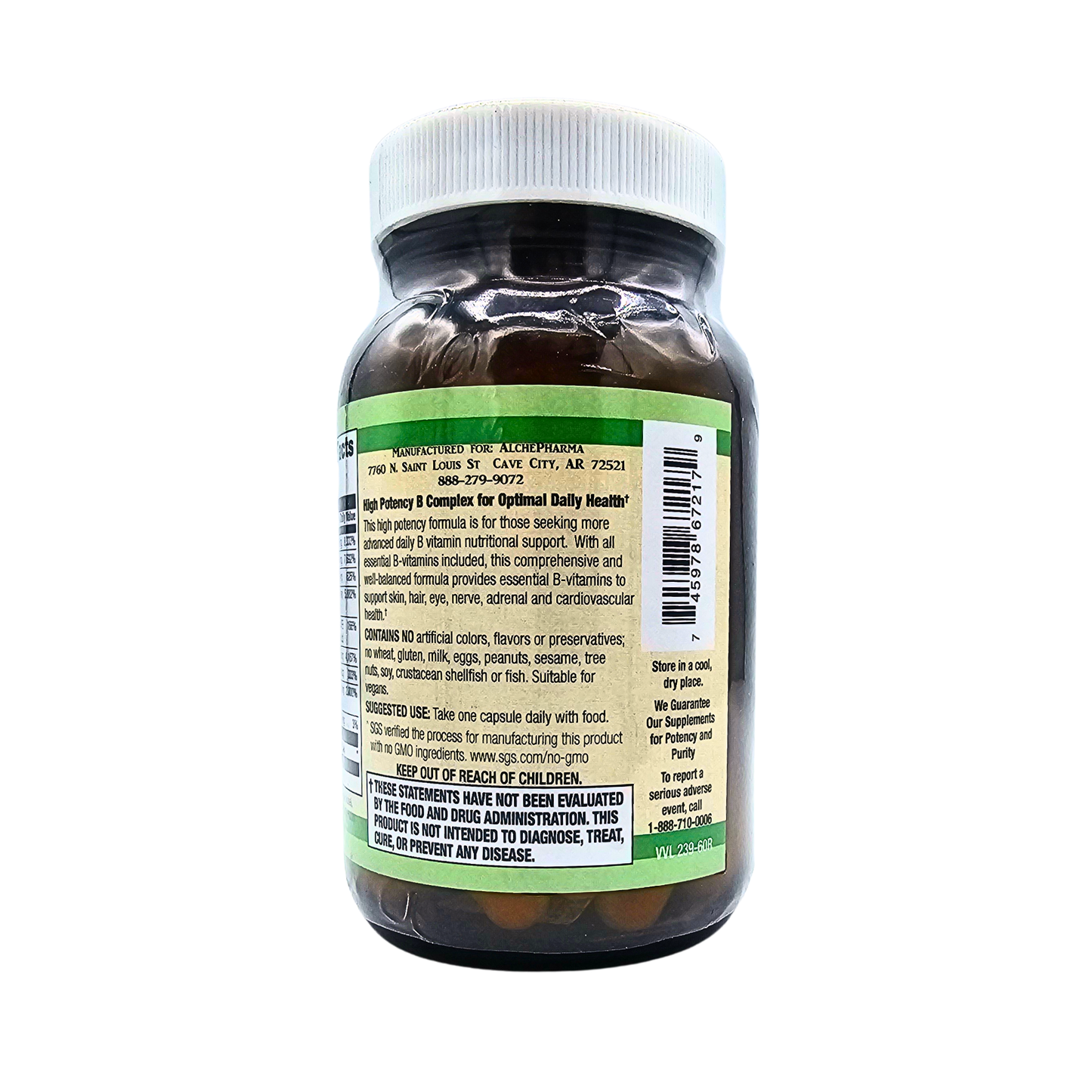 Balanced B-100 Veg Caps - Alchepharma Naturals