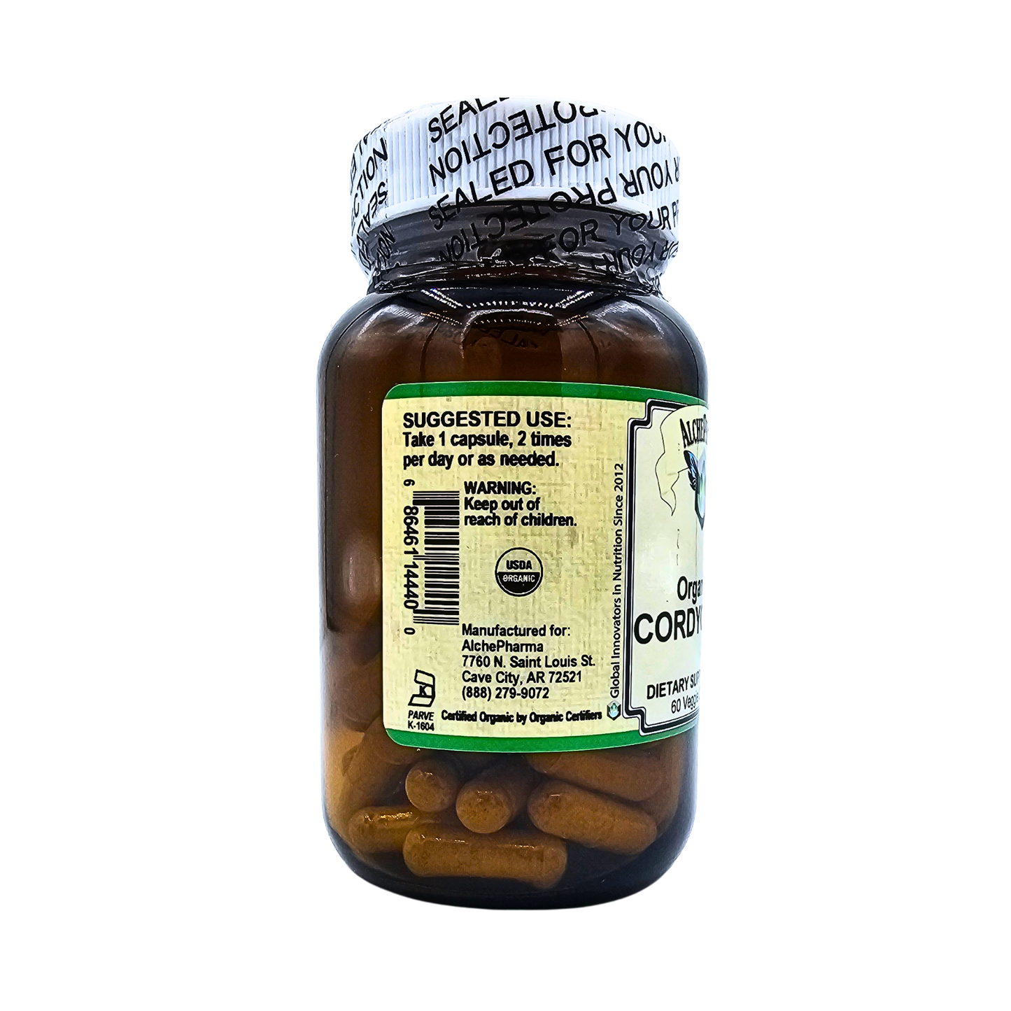 Cordyceps - Organic - 60 Capsules