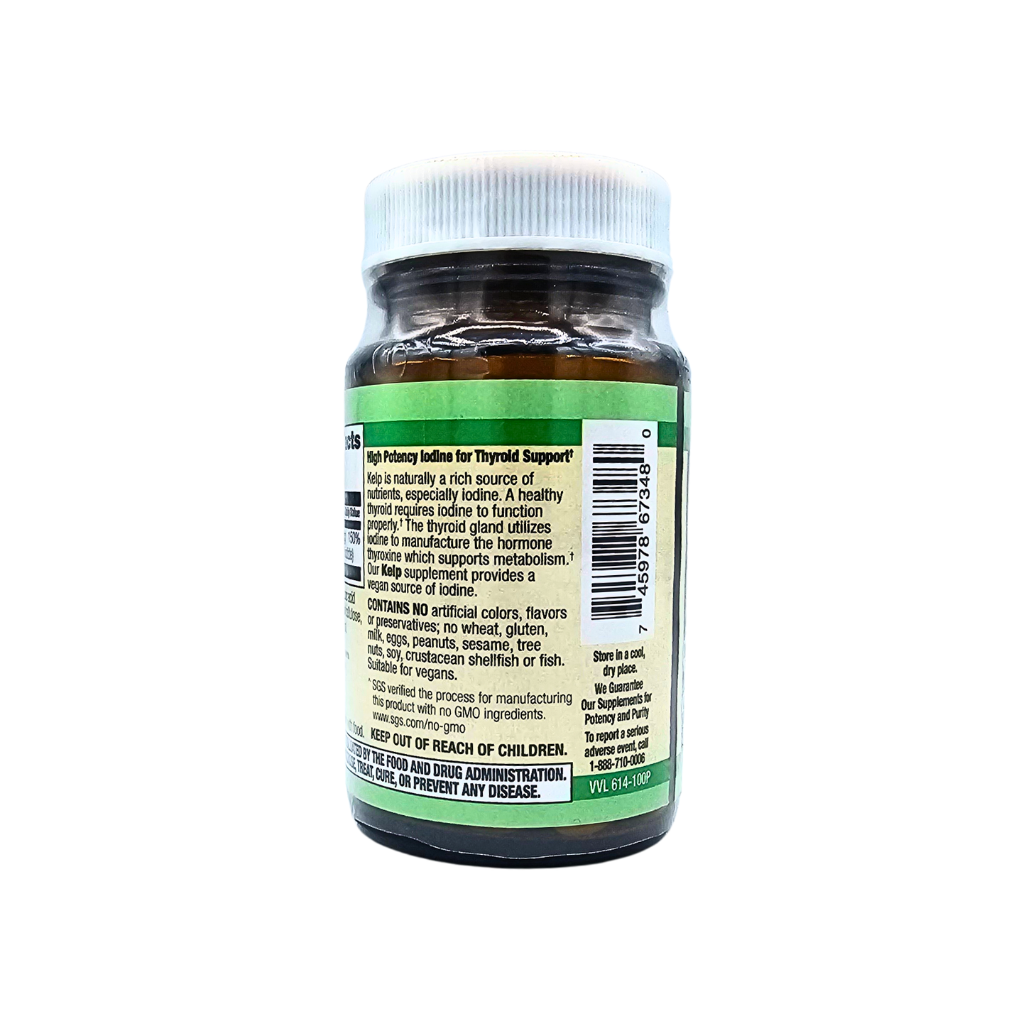 Kelp with Iodine 100 Veg Tabs