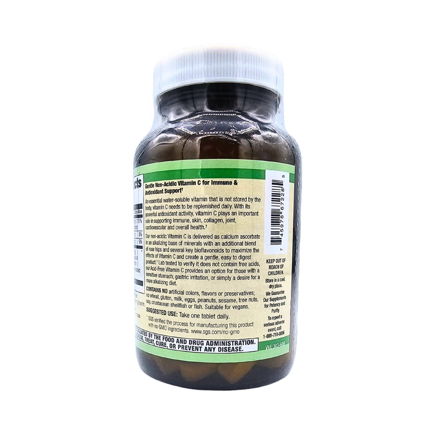 Vitamin C - 1,000 Mcg, Acid Free - 60 Tablets