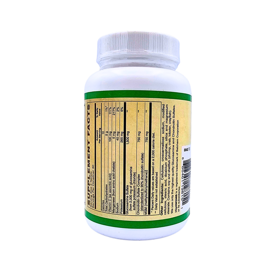 Glucosamine Sulfate, Chondroitin, & MSM Tablets