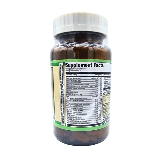 Advanced Prenatal Multi - Before, During, and After Pregnancy, with Methyl Folate and Probiotics - 120 Tablets