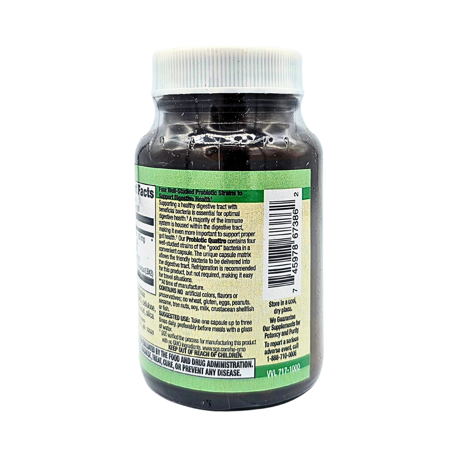 Probiotic Quattro - 15 Billion Active Cells - Capsules