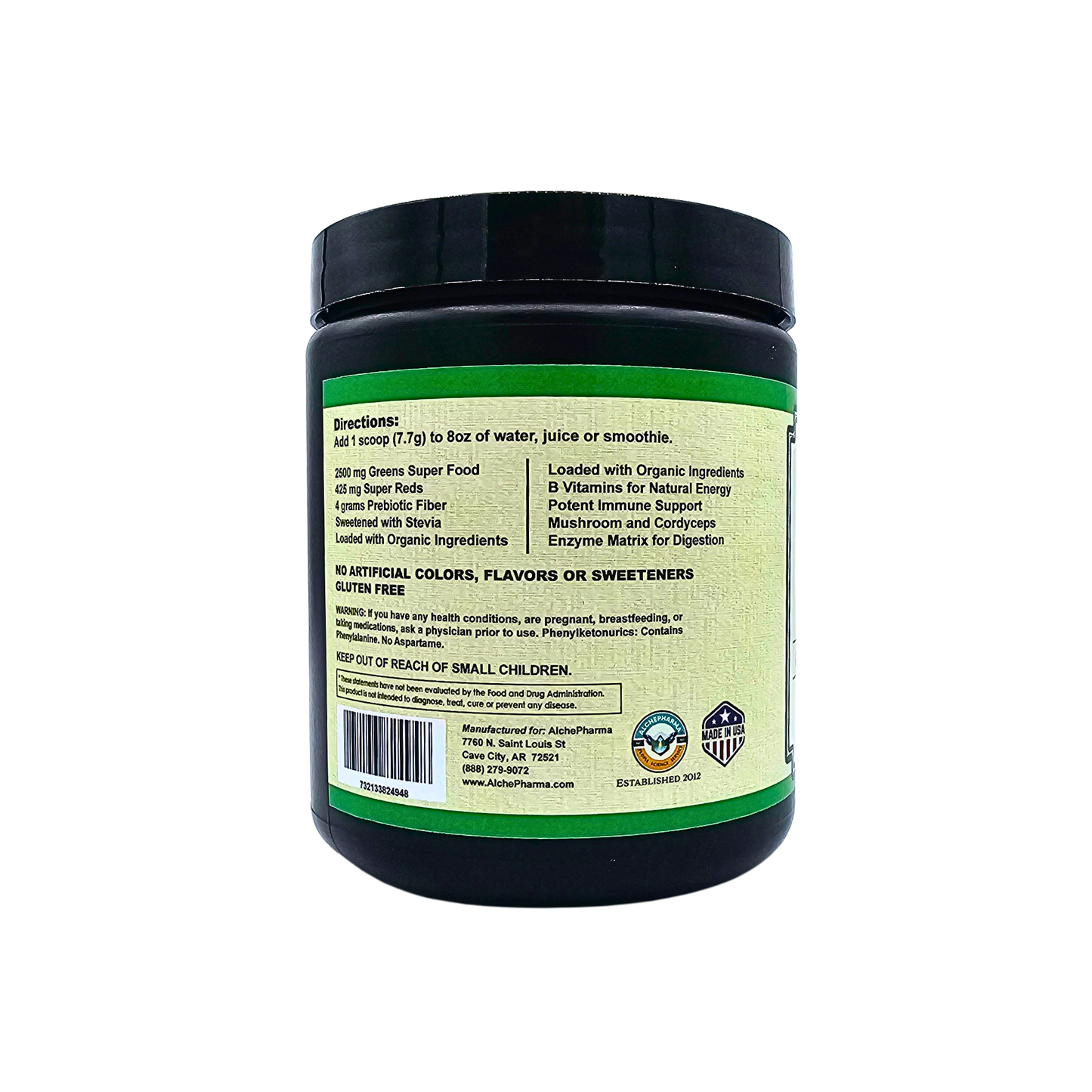 Greens + Reds - Superfood Powder, Mixed Berry Flavored - 9.5 Oz