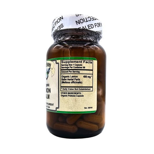 Lemon Balm - 400 Mg Organic - 90 Capsules