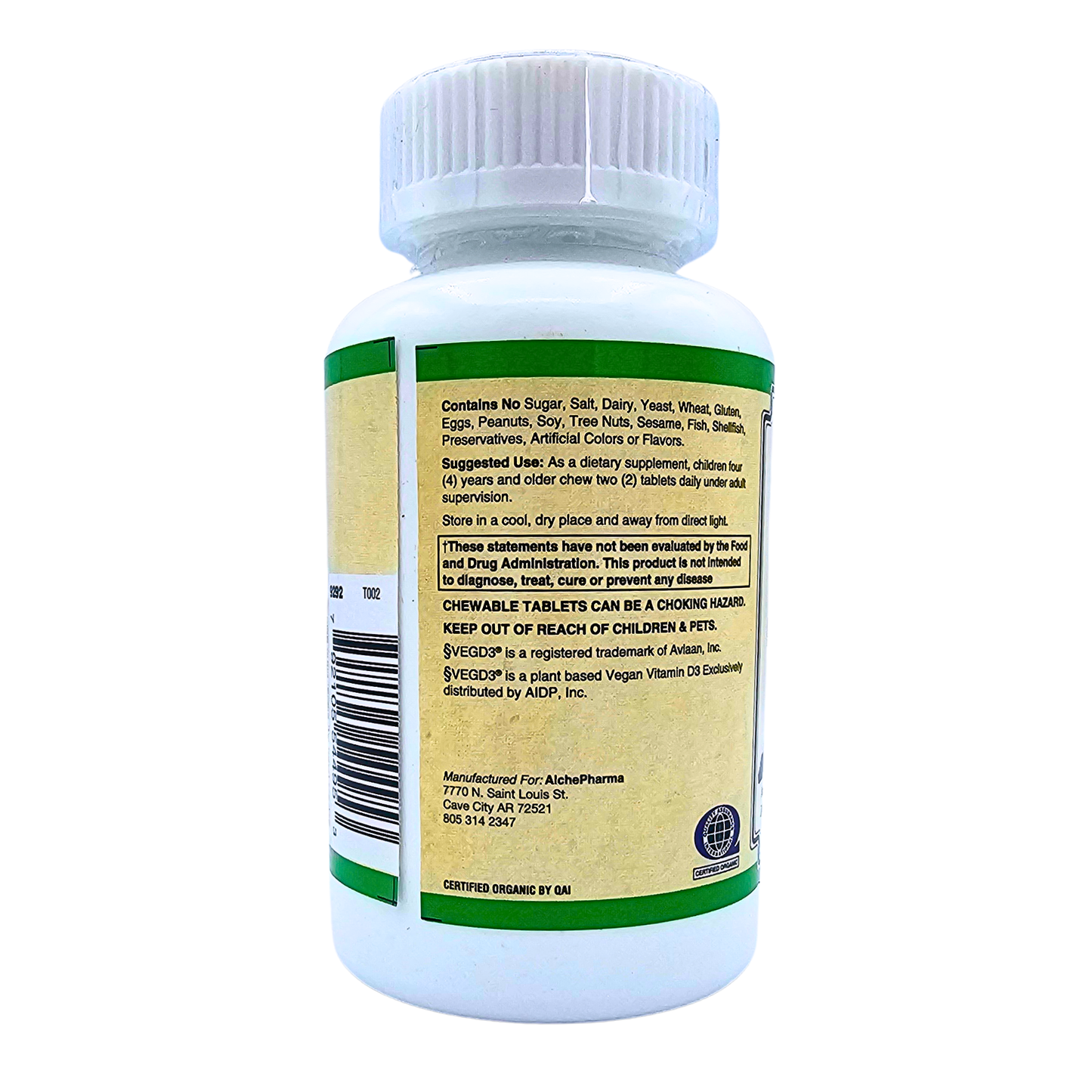 Kids Immune & Seasonal Support - Organic, Whole Food, Grape Flavored - 60 Chewable Tablets