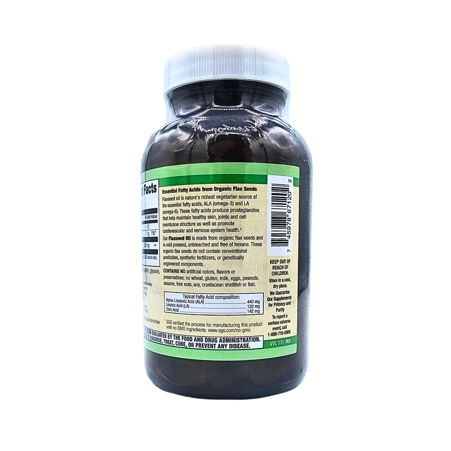 Flax Seed Oil 1,000 mg Softgels