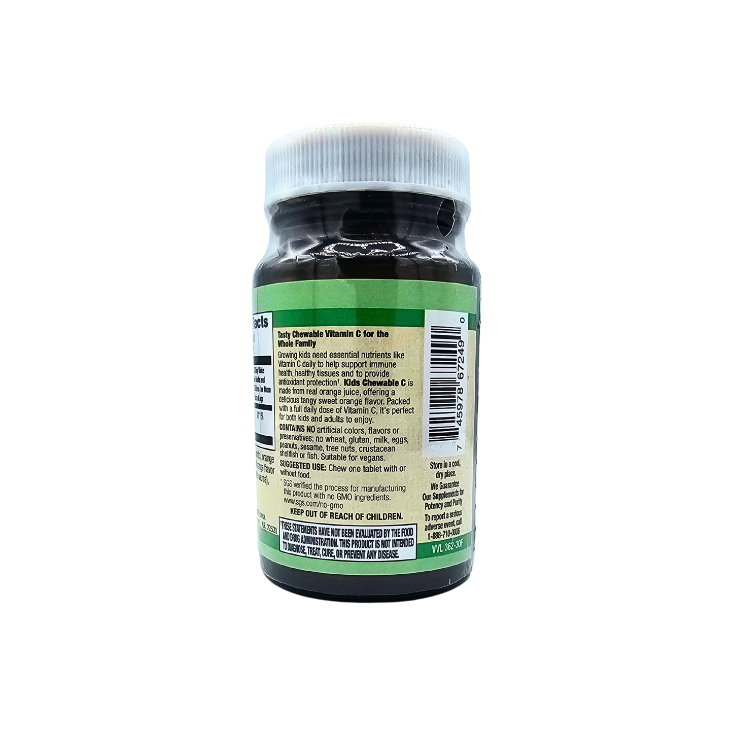 Kids Chewable C - 100 mg, Orange Flavored - 30 Chewable Tablets