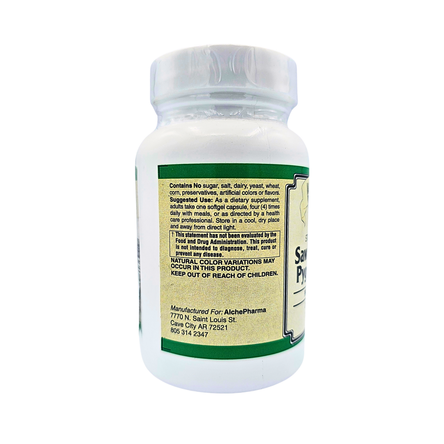 Saw Palmetto Pygrum Plus - Prostate Support