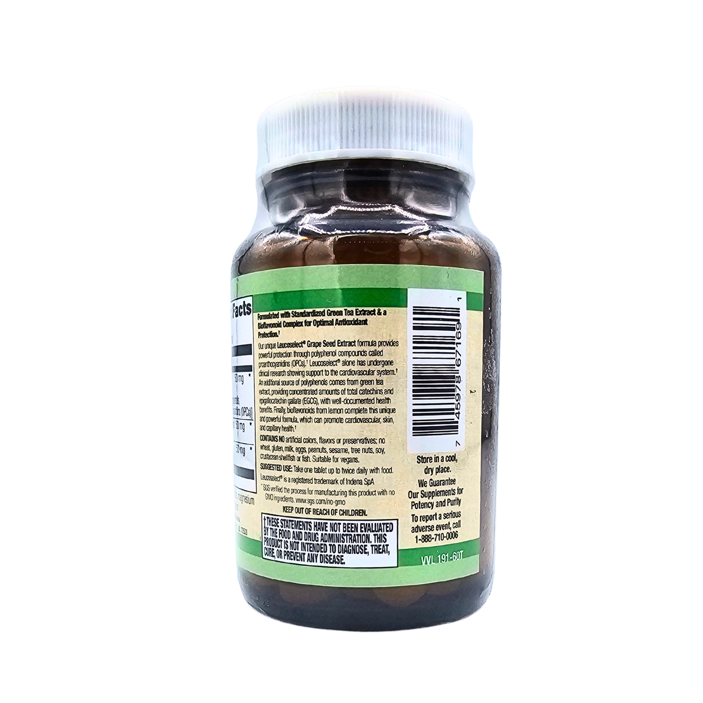 Grape Seed Extract - Leucoselect® Plus Green Tea - 60 Tablets