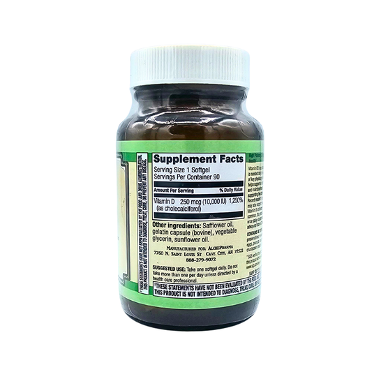 Vitamin D3 10,000IU - High-Potency Formula - 90 Softgels