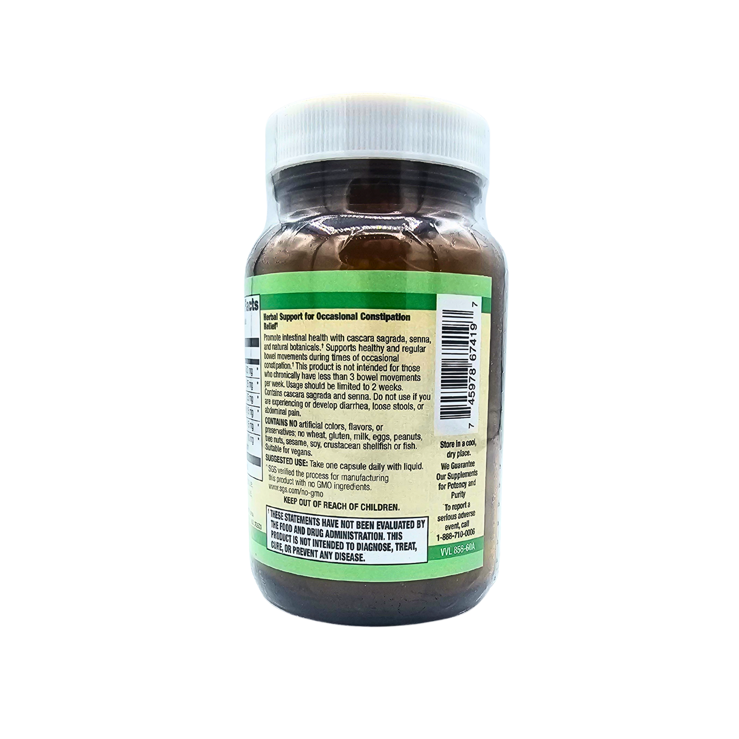 Herbal Lax - Relieving Botanical Blend - 60 Capsules