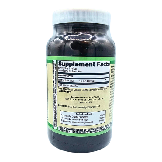 Lecithin 1,200 Mg - 100 Softgels