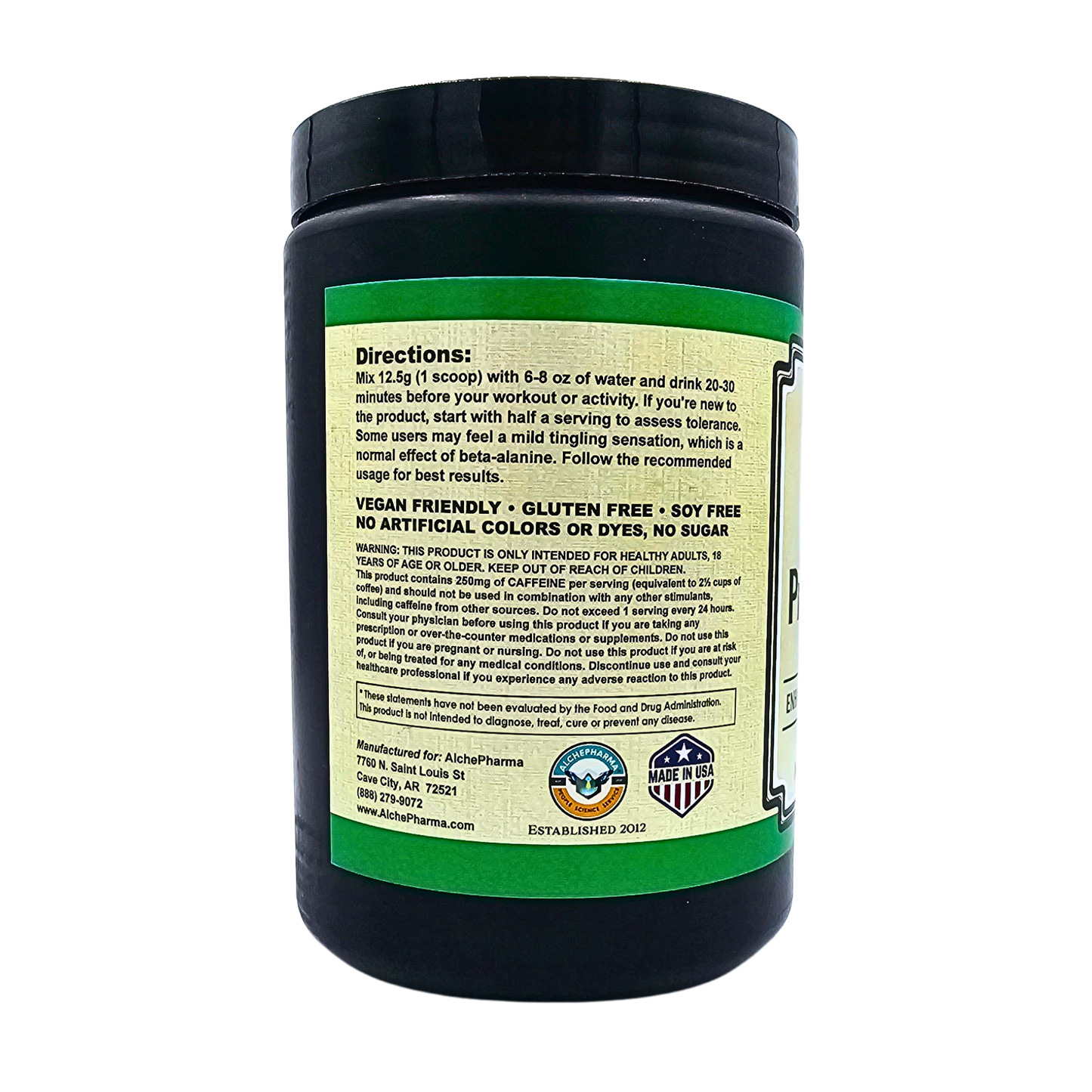 Advanced Pre-Workout - Orange Flavored - 11.02 Oz