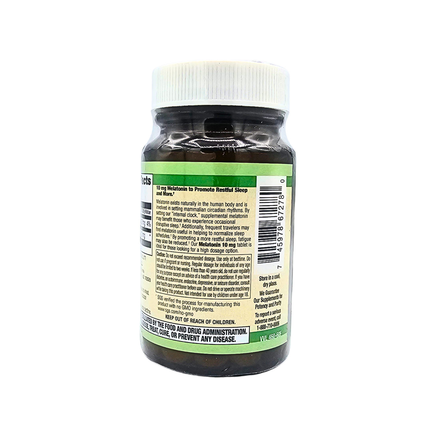 Melatonin 10 mg Vegan Tabs