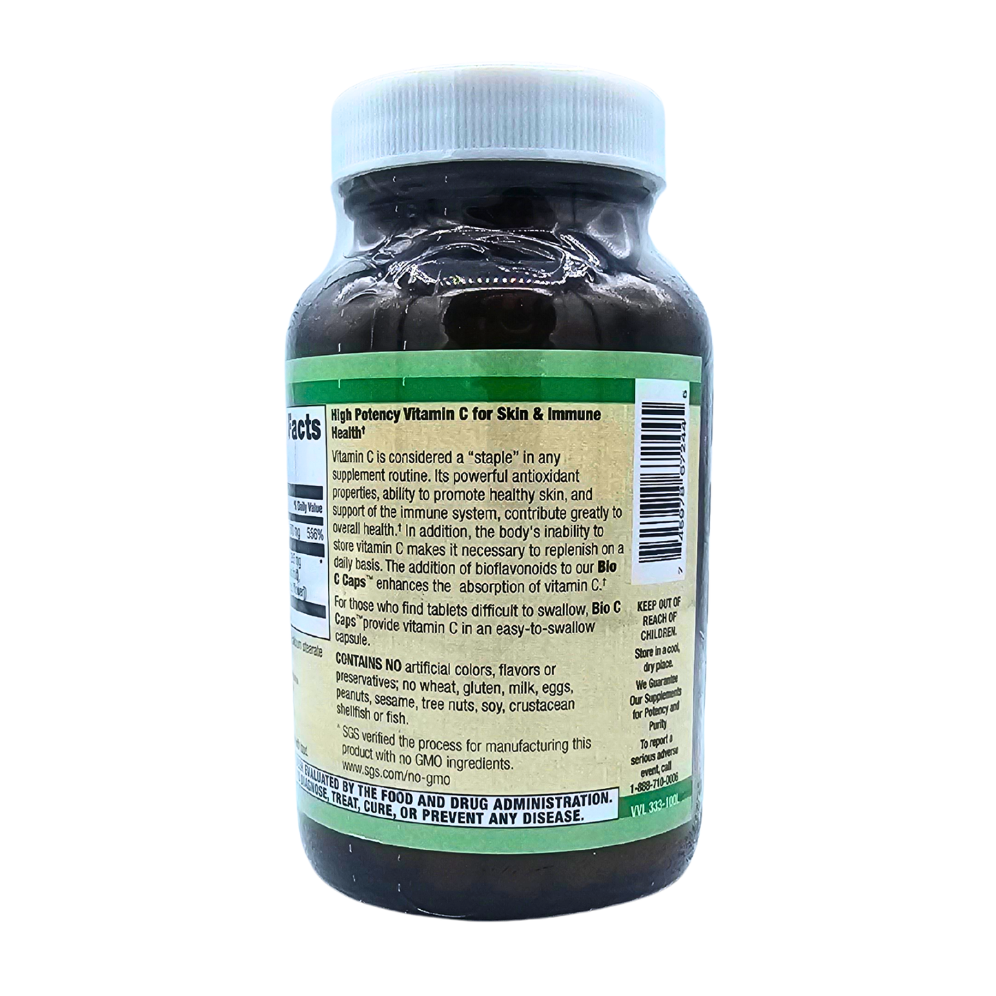 Bio C Caps Vitamin C - with Bioflavonoids - 100 Capsules