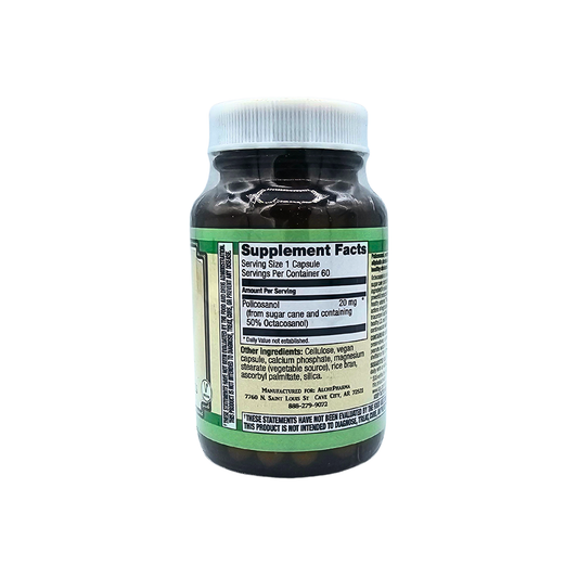 Policosanol 20 Mg - Cholesterol Support - 60 Capsules