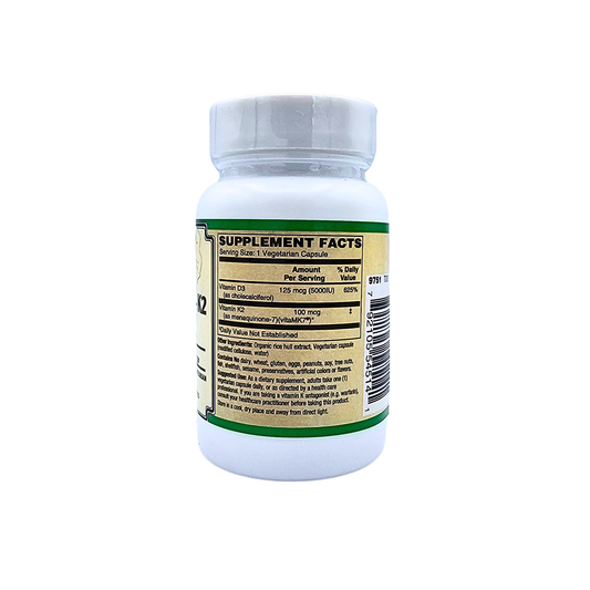 Vitamin D-3 + K2 125 mcg/100 mcg