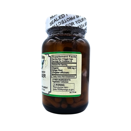 Ginger Root - 500 mg - 90 Capsules