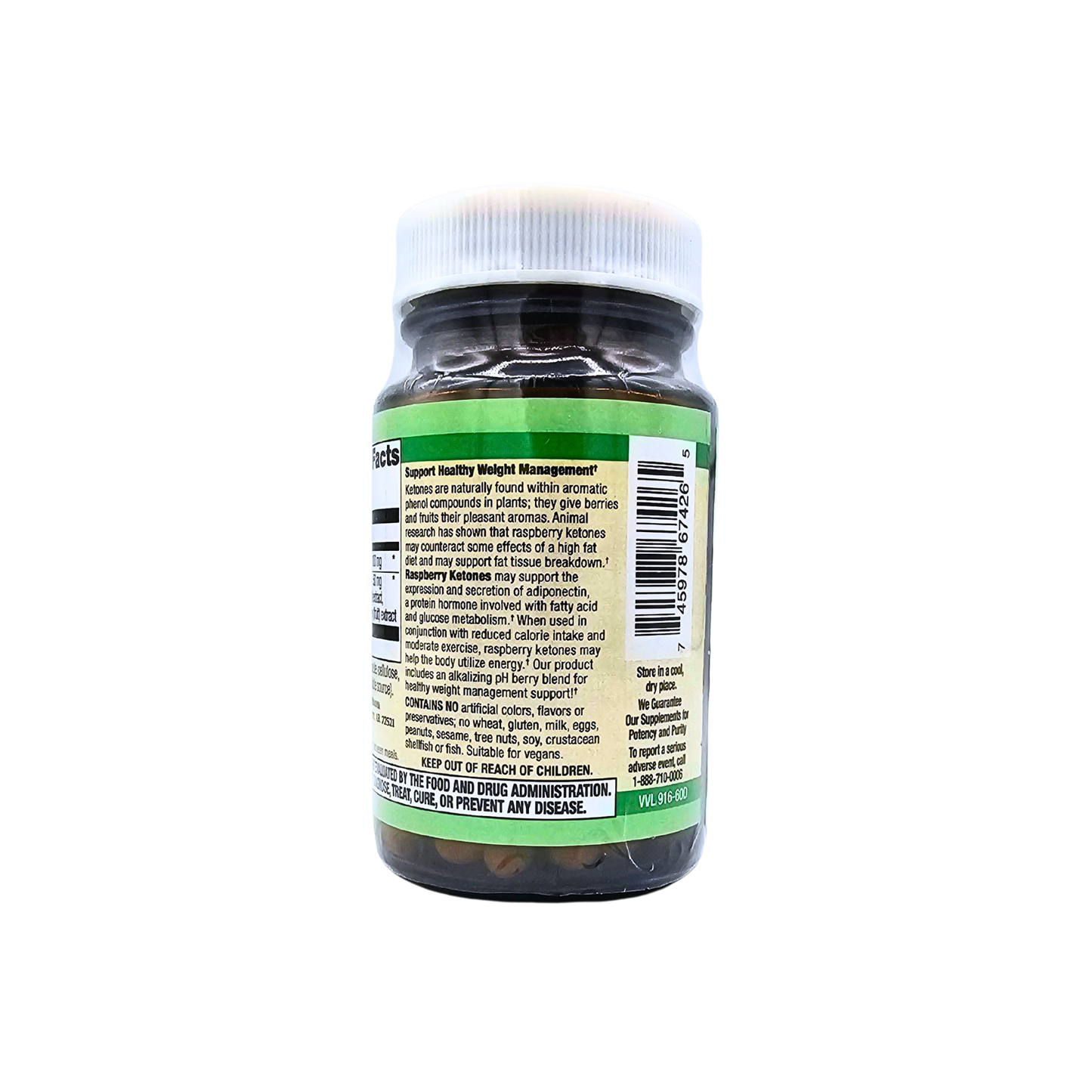 Raspberry Ketones - with Blueberry Protection - 60 Capsules