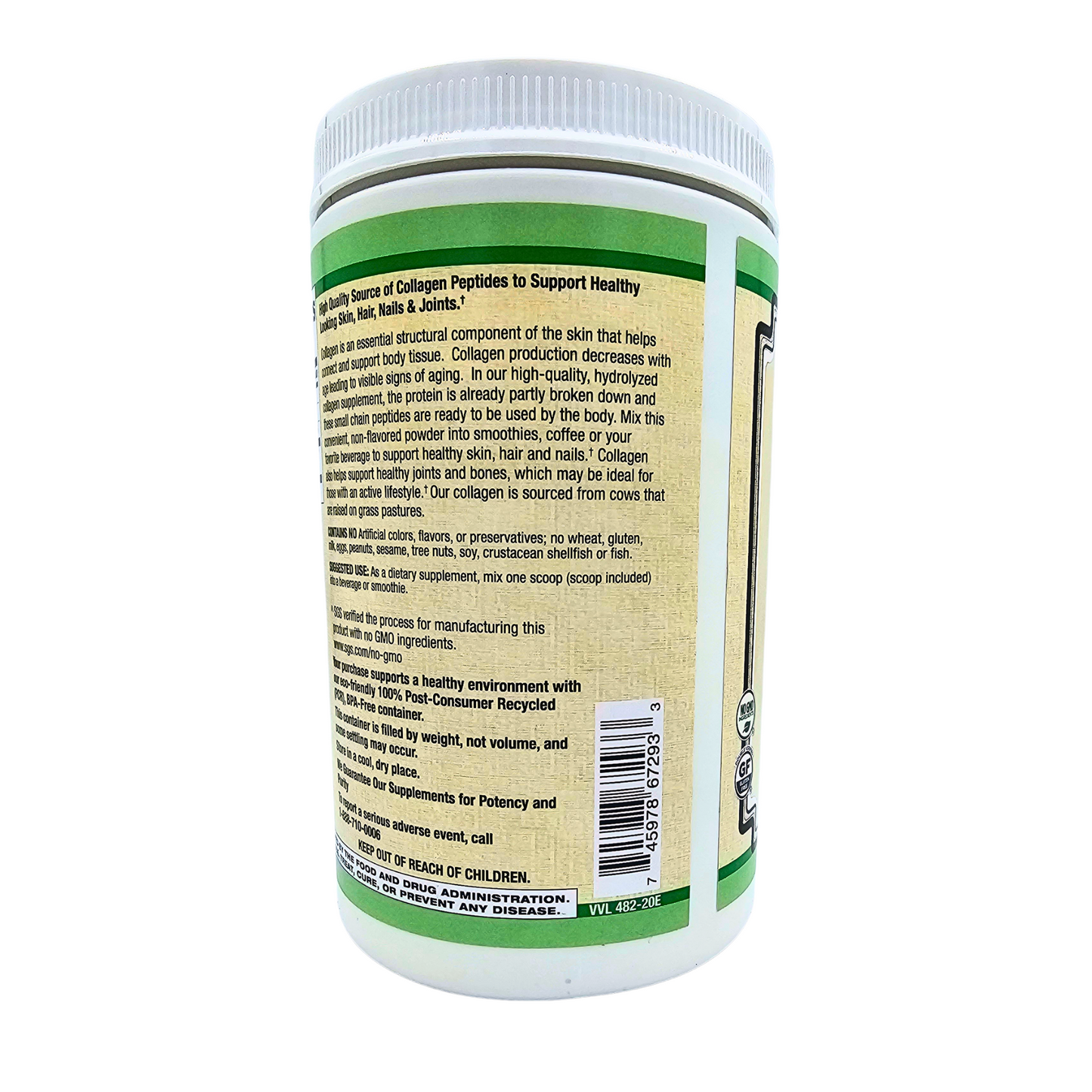 Hydrolyzed Collagen Peptides - Unflavored - 14.1 Oz.