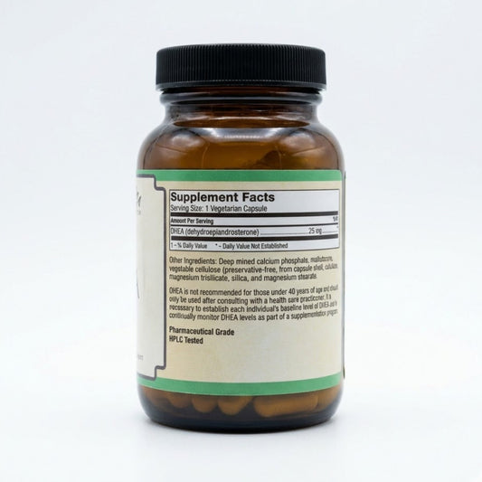 DHEA 25 mg (Dehydroepiandrosterone),60 Vegetarian Capsules