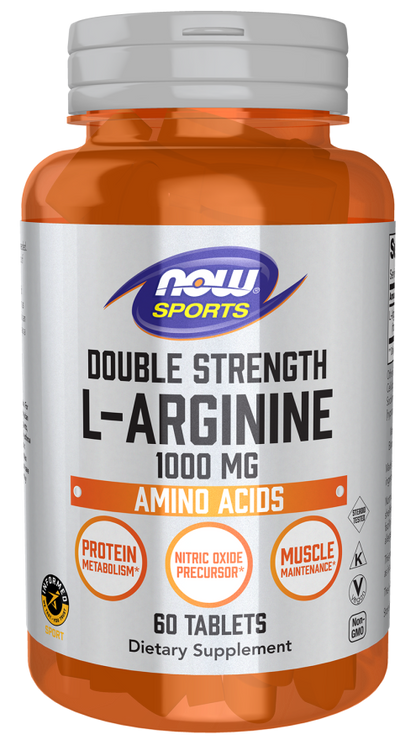 L-Arginine 1000 mg, Double Strength Tablets