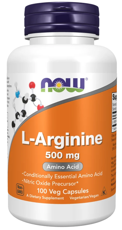 L-Arginine 500 mg Veg Capsules