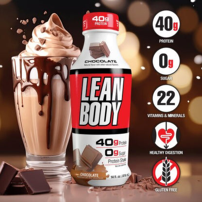 Lean Body Chocolate Protein Shake 14 floz