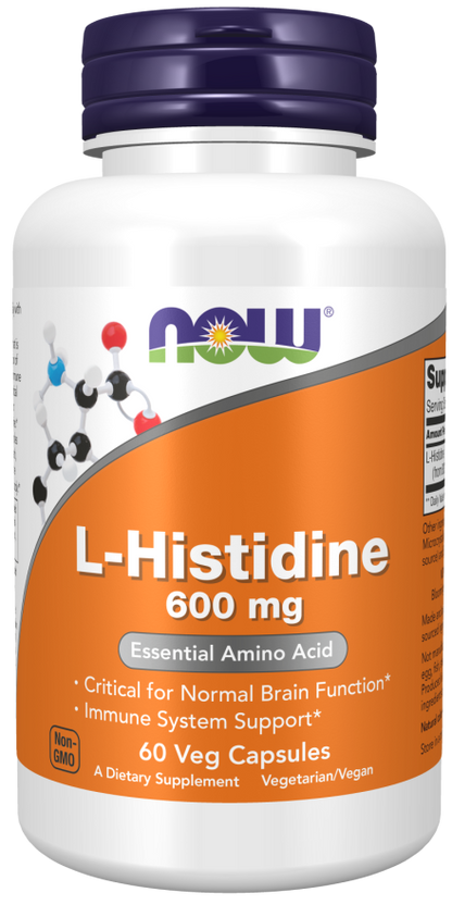 L- Histidine 600MG - 60 Capsules
