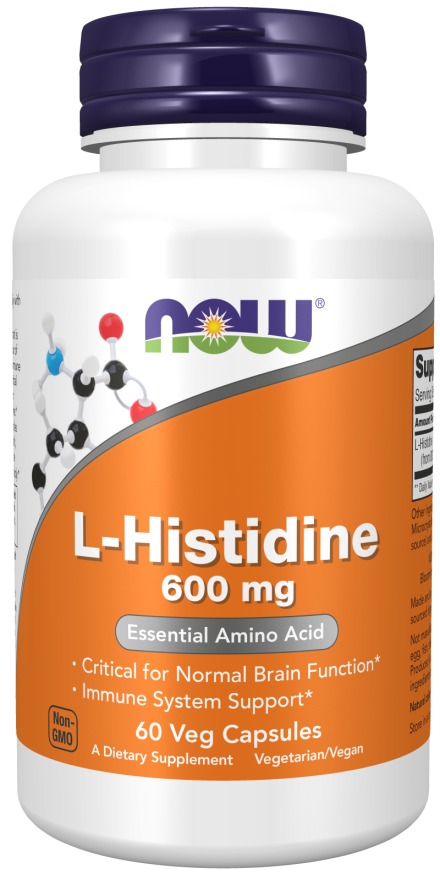L- Histidine 600MG - 60 Capsules