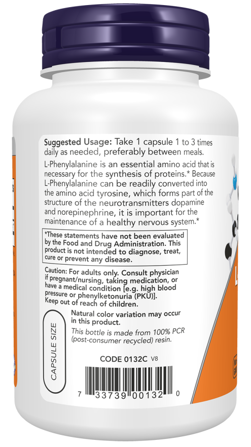 L-PHENYLALANINE 500mg 120 VCAPS
