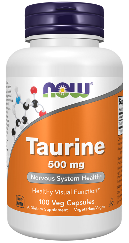 Taurine 500 mg Veg Capsules