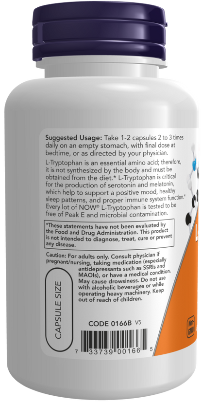L-Tryptophan 500 mg Veg Capsules