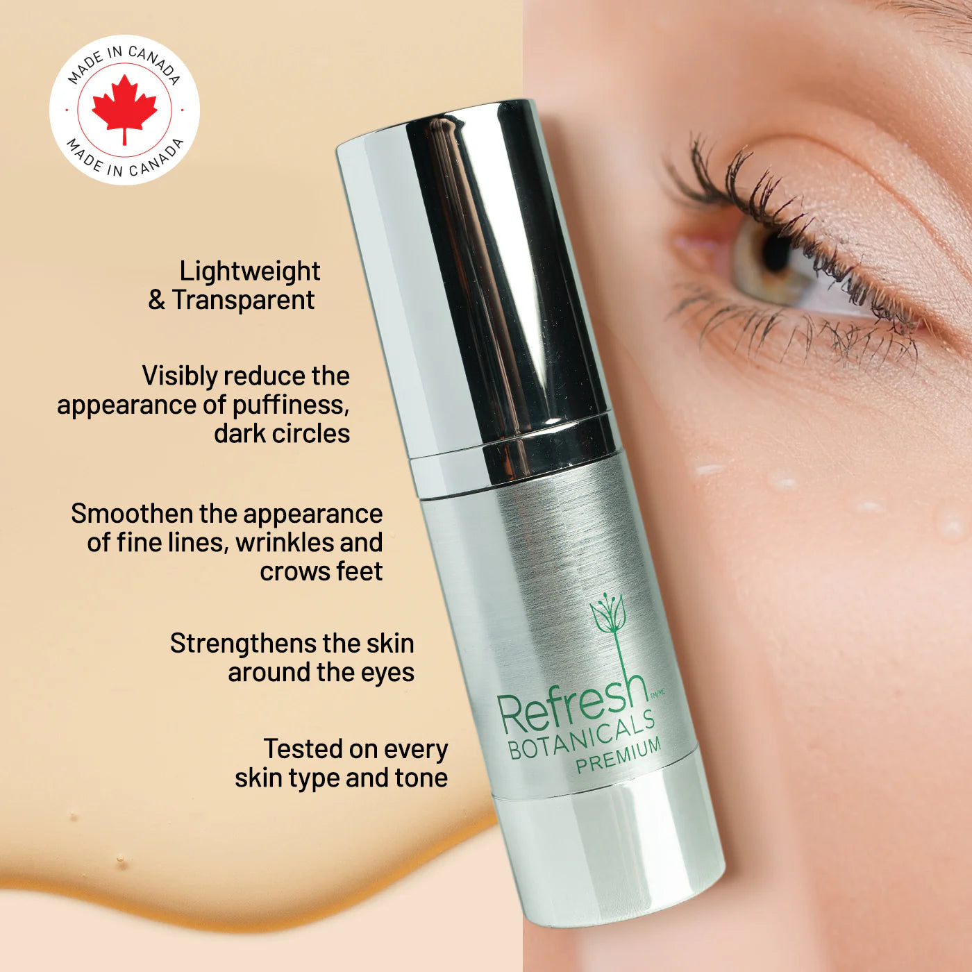 Eye Serum - for Aging & Dark Circles - 30 mL